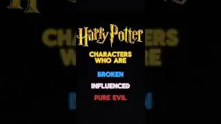 Harry Potter characters who are pure evil, influenced or broken. #harrypotter
