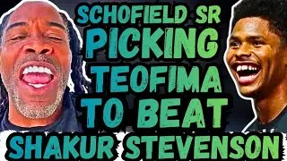 Floyd Schofield Sr, picking Teofimo Lopez to knockout Shakur Stevenson