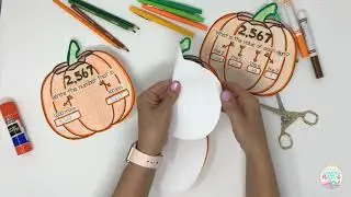 3D Place Value Craft - Fall and Halloween Math