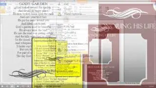 Funeral Program Template Background Color Change