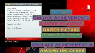 XBOX RGH UNLOCK ALL ACHIEVEMENTS / AVATAR REWARDS W/DOWNLOAD