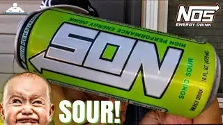 NOS&reg; Sonic Sour Energy Drink Review!  🔋⚡😝