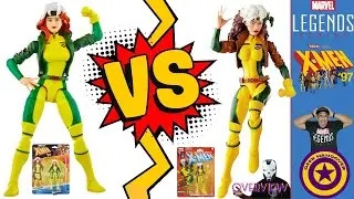 Marvel Hasbro Legends Retro Cardback Rogue X Men 97 Action Figure Unboxing