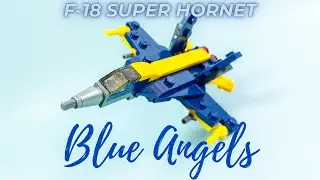 Building the Blue Angels' F-18 Super Hornet! | LEGO MOC Tutorial
