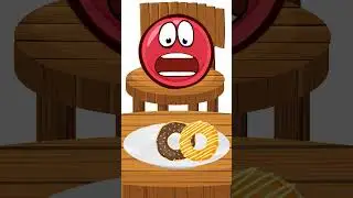 Red Ball 4 - ASMR eat DONUT MUKBANG Animation #shorts #mukbang #redball4