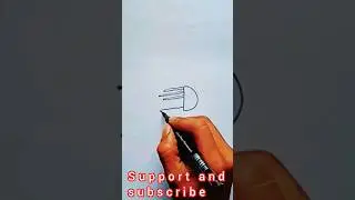 easy drawing for kids# draw with letter# D for jeli fish cartoon#youtubeshorts#shorts