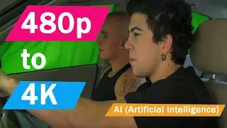 Rescaled the Footage from 480p (SD) to 3840p (4K) Using AI (Artificial intelligence)