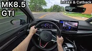 MK8.5 GTI POV Drive | Intake + AWE Touring Exhaust (No Talking)