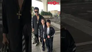 Karan Johar seen TWINNING with his kids at the airport 😍 #karanjohar #shorts