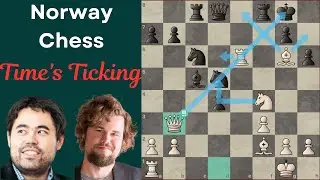 Time's ticking II GM Nakamura vs GM Carlsen II Norway Chess 2024 II Round 7 II Armageddon.