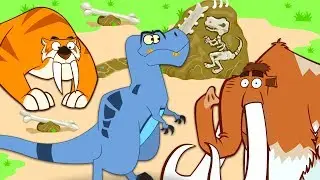 PREHISTORIC CREATURES | T-REX VS SMILIDON VS WOOLLY MAMMOTH | | Educational Video