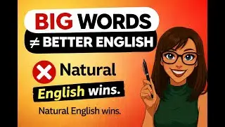 HERE’S THE TRUTH:Big words aren’t the goal.Natural English is!#learnenglish