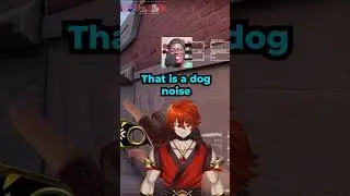 His dog makes what kind of noise??