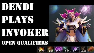 Dendi Plays Invoker Open Qualifers TI10 Pro Perspective Replay