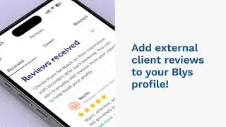New: Providers Can Add External Client Reviews To Their Profiles!