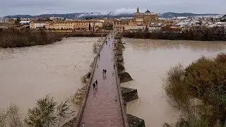 Storm aftermath: aerial footage shows widespread flooding in Spain&rsquo;s Andalusia