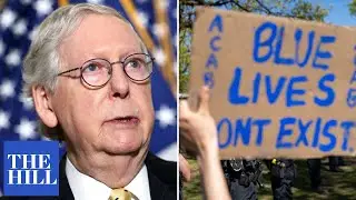 McConnell links Democratic calls to defund the police to rise in violence across the country