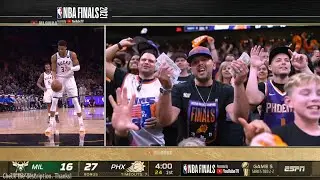 Suns fan using $100 bills to count down Giannis&rsquo; free throws 😀 Suns vs Bucks Game 5