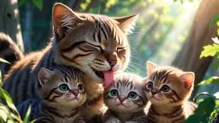 Brave Mother Cat Saves Her Baby | Cute & Emotional Animal Story | ABC Whiz 