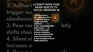 6 Creepy Ways Your Brain Reacts to Social Pressure 👀