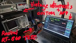 Radtel RT-860 test with Vintage Lab equipment and custom software. 