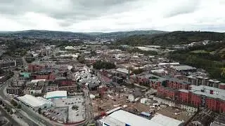 Drone Flight Over Sheffield City