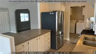 Priced at $99,000 - 1245 W Cienega Avenue 107, San Dimas, CA 91773