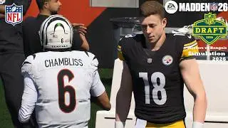 Madden 26 Will Howard Steelers vs Trinidad Chambliss Bengals Sim NFL DRAFT EARLY 2026 Game Play