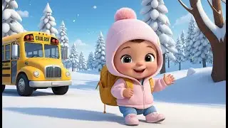Winter School Bus Ride ❄️🚌 | Fun Learning School Journey Song for Kids