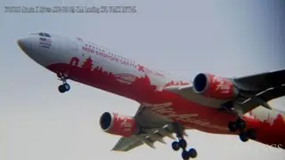 AirAsia X Airbus A330-301 9M-XAA Landing KUL WMKK RWY14L