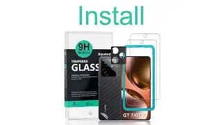 Realme GT 7> 7T 5G Tempered glass ibywind Protector & Easy Install Kit & Camera Lens Protector