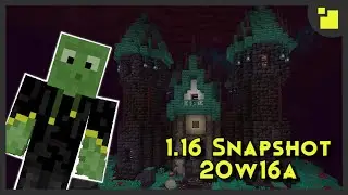 Building a Nether Castle Using Only 1.16 blocks (Snapshot 20w16a)