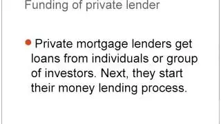 Video on Private Mortgage Lender Ontario