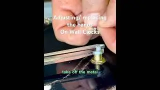 Adjusting or replacing the hands on handcrafted wall clocks #clockhands #wallclocks  #fixingclock