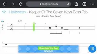 Helloween - the keeper of the seven keys [bass tab]