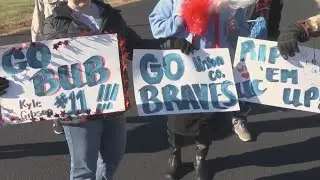 Union County Braves get a sendoff on their way to the state championship