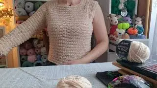 &Icirc;ncă puțin și termin prima m&acirc;necă #crosetam #relaxare #hobby