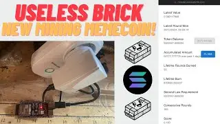USELESS BRICK - New Free Mining Memecoin! Guide & How Setup ESP32-S3: Join NOW to Start Early 🔥