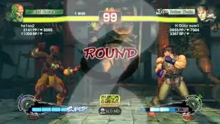 ha1oo2 vs H Dubz Num1 (Dhalsim vs Ryu) SSFIV AE