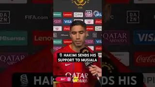 A touching tribute to Musiala and more: hear from Achraf Hakimi post-match 🎙️