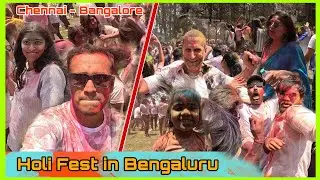 Holi Celebration in Bangalore | Happy Holi | 1st Time Celebrating Holi | Mct Suhail