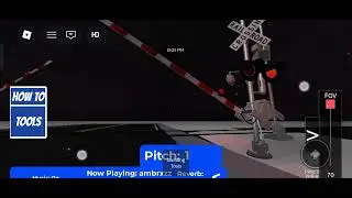 American railroad crossing (No train probably a bug) roblox