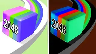 Jelly Run 2048 vs Reverse Speed Run Walkthrough,iOS Android Ball Colour Run New Update ( part : 541)