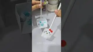 DIY cute mini paper broom diy crafts ideas #amichannel #diy #craft