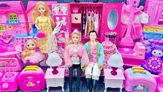 12 Minutes Satisfying with Unboxing Barbie Princess Wardrobe & Dress Up Playset ASMR | Review Toys