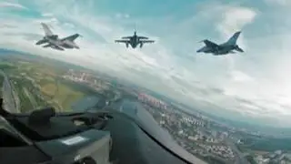 Defilada lotnicza Szczyt NATO Warszawa 2016. Video 360°.