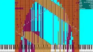 [BLACK MIDI] Anna Blue - Silent Scream, 140K notes (MLP Note Colored)