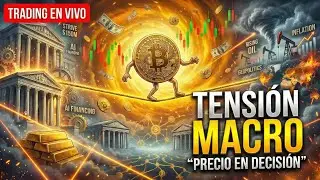 🚨Bitcoin Hoy: tensi&oacute;n macro y reacci&oacute;n del precio en tiempo real 📊| Trading en Vivo