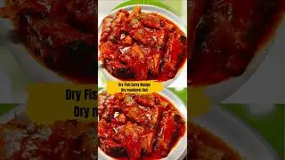 Dry Fish Curry|Dry MackrealFish Curry#food #cooking #shorts #shortsfeed #dryfishcurry