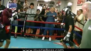#1 Ranked Devaughn Lucas hits Las Vegas: Sparring with Jacob Cuevas at Johnny Tocco's